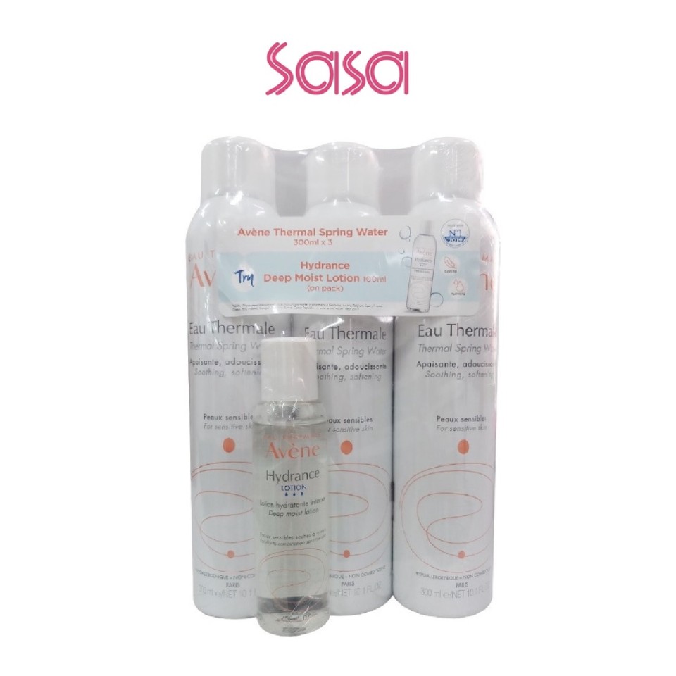 THERMAL SPRING WATER 300ML X 3 + HYDRANCE DEEP MOIST LOTION 100ML