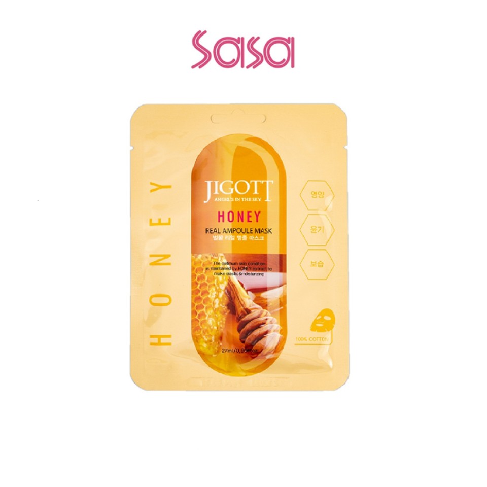 JIGOTT REAL AMPOULE MASK - HONEY 1&APOS;S