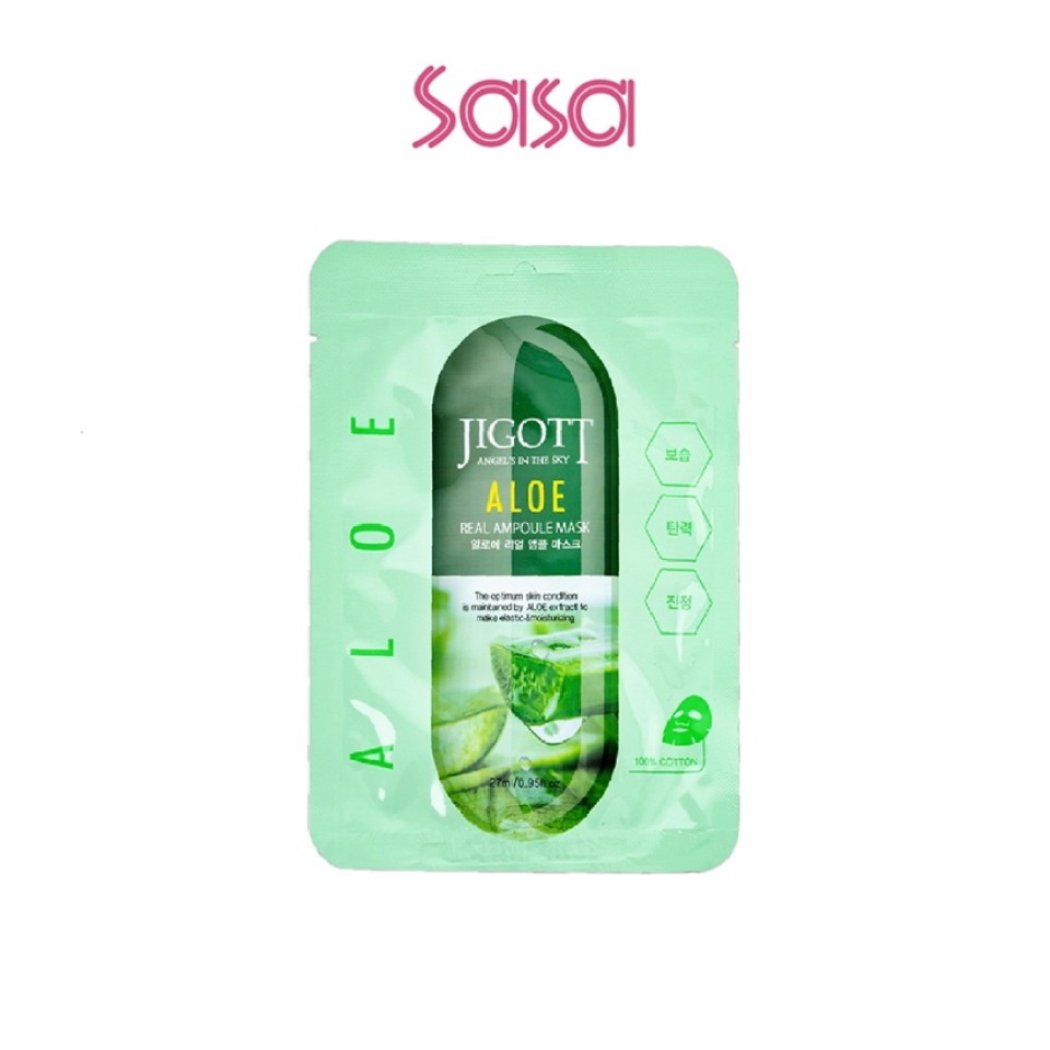 JIGOTT REAL AMPOULE MASK - ALOE 1&APOS;S