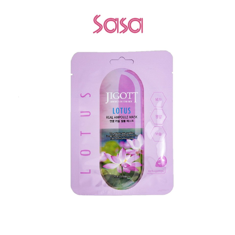 JIGOTT LOTUS REAL AMPOULE MASK 1&APOS;S