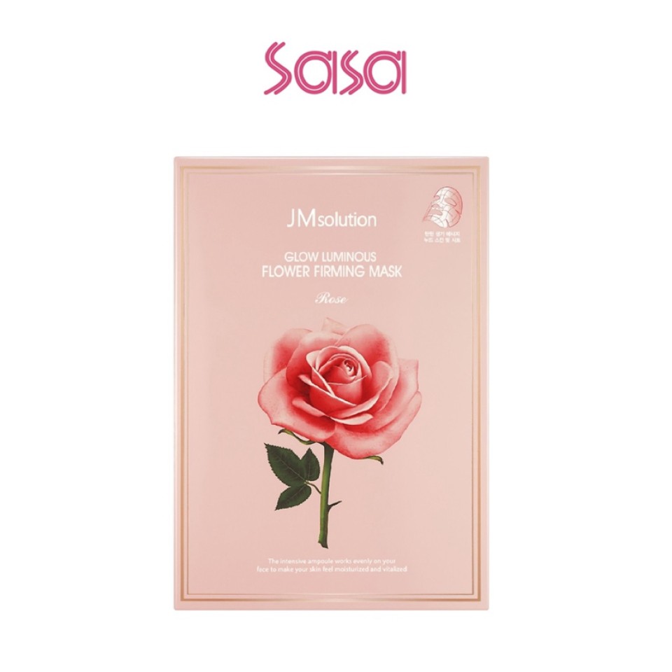 GLOW LUMINOUS FLOWER FIRMING MASK 10'S (ROSE)