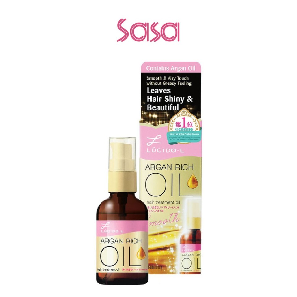 LUCIDO-L ARGAN RICH OIL HAIR TREATMENT OIL SMOOTH 60ML
