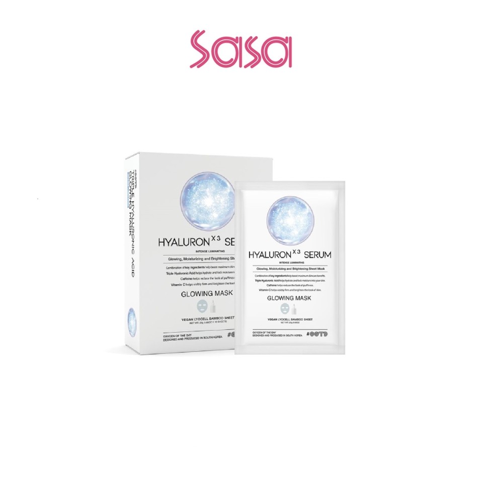 TRIPLE HYALURONIC ACID SERUM GLOW MASK 10'S