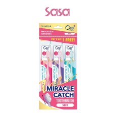 MIRACLE CATCH TOOTHBRUSH VALUE PACK SOFT 3&APOS;S
