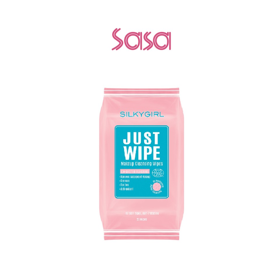 JUST WIPE MAKEUP CLEANSING WIPES 20'S