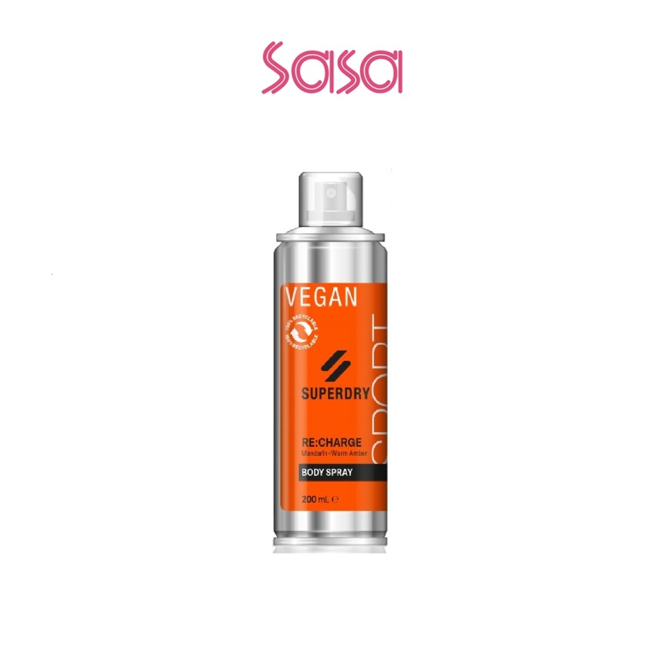 SPORT RE:CHARGE MEN'S BODY SPRAY 200ML
