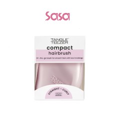 COMPACT STYLE HAIRBRUSH (PINK MATTE CHROME)