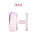 COMPACT STYLE HAIRBRUSH (PINK MATTE CHROME)
